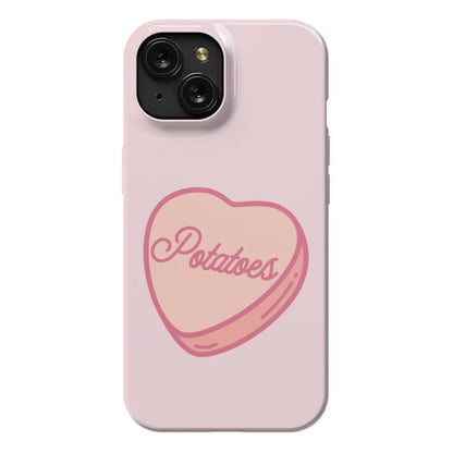 Potatoes Candy Heart Phone Case