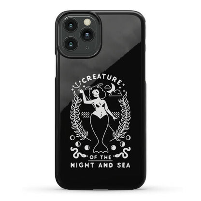 Creature of the Night and Sea Phone Case