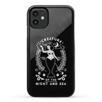 Creature of the Night and Sea Phone Case