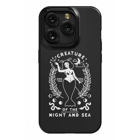 Creature of the Night and Sea Phone Case