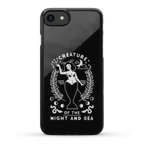 Creature of the Night and Sea Phone Case