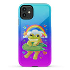 90's Rainbow Frog Phone Case