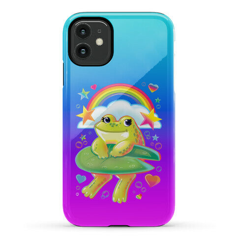 90's Rainbow Frog Phone Case