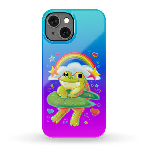 90's Rainbow Frog Phone Case