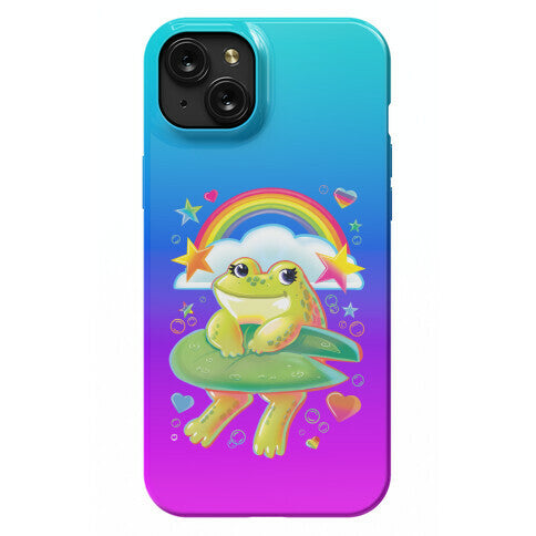 90's Rainbow Frog Phone Case