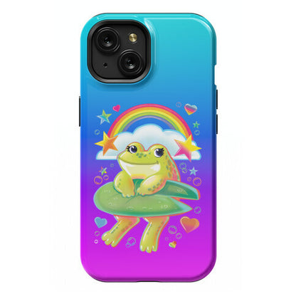 90's Rainbow Frog Phone Case