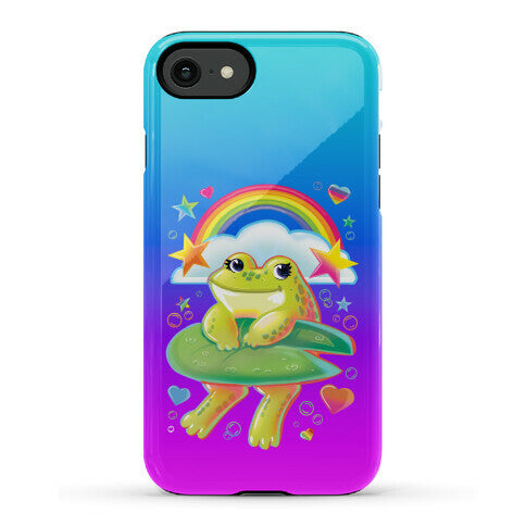 90's Rainbow Frog Phone Case