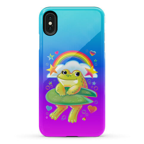 90's Rainbow Frog Phone Case