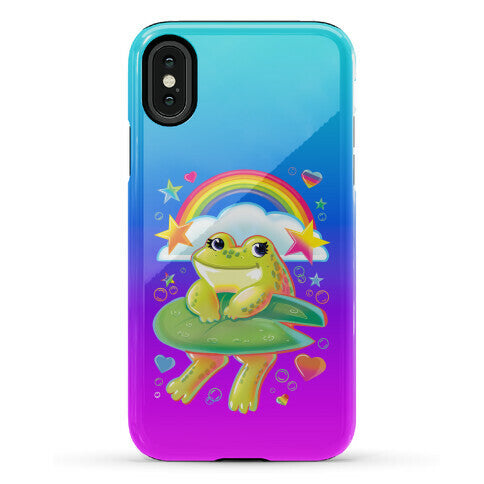 90's Rainbow Frog Phone Case