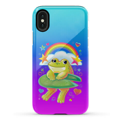 90's Rainbow Frog Phone Case