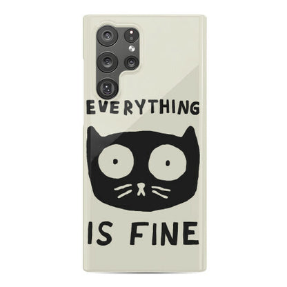 Everything Is Fine Cat Phone Case