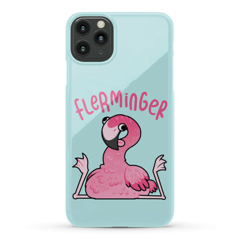 Derpy Flamingo Flerminger Phone Case