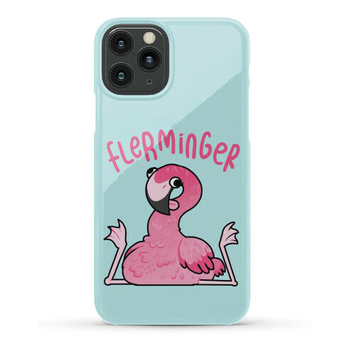 Derpy Flamingo Flerminger Phone Case