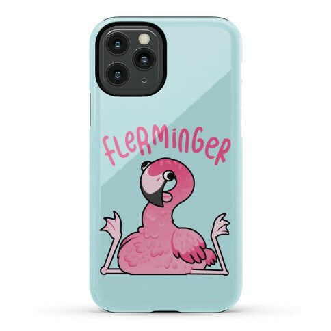 Derpy Flamingo Flerminger Phone Case
