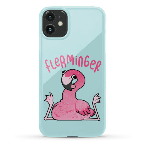 Derpy Flamingo Flerminger Phone Case
