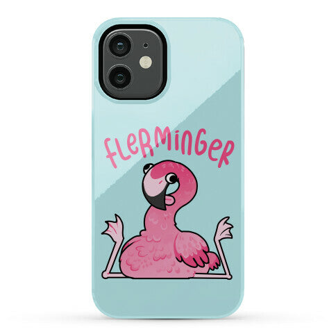 Derpy Flamingo Flerminger Phone Case