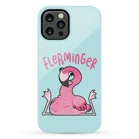 Derpy Flamingo Flerminger Phone Case