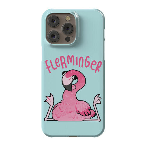 Derpy Flamingo Flerminger Phone Case