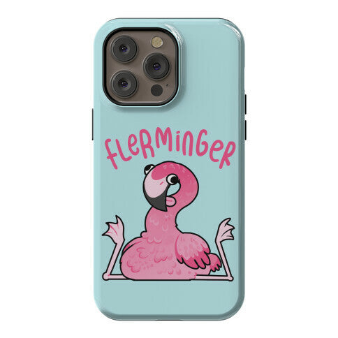 Derpy Flamingo Flerminger Phone Case