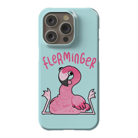 Derpy Flamingo Flerminger Phone Case