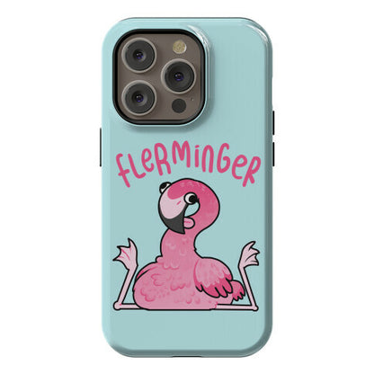 Derpy Flamingo Flerminger Phone Case