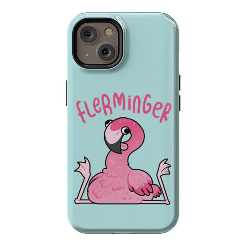 Derpy Flamingo Flerminger Phone Case