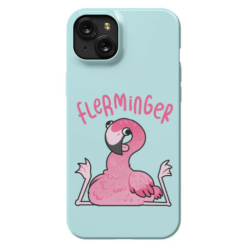 Derpy Flamingo Flerminger Phone Case