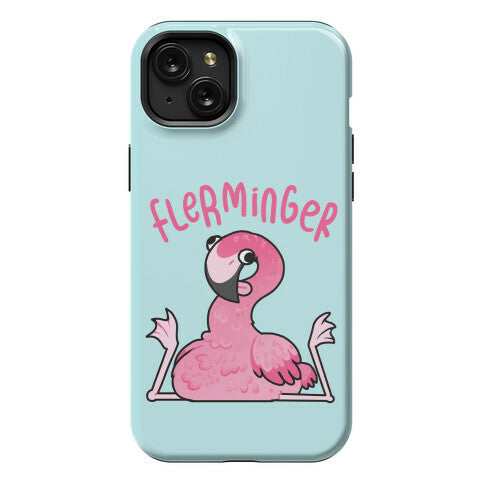 Derpy Flamingo Flerminger Phone Case