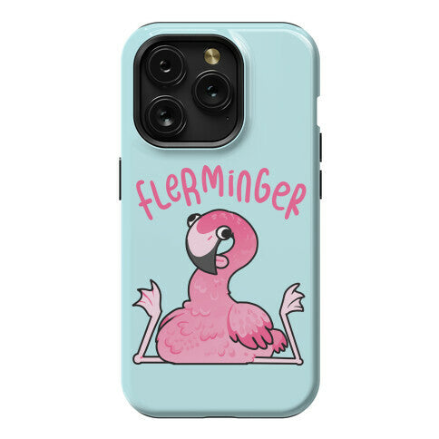 Derpy Flamingo Flerminger Phone Case