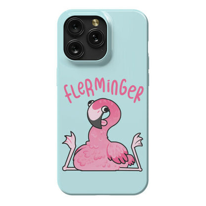 Derpy Flamingo Flerminger Phone Case