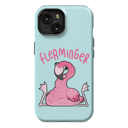 Derpy Flamingo Flerminger Phone Case