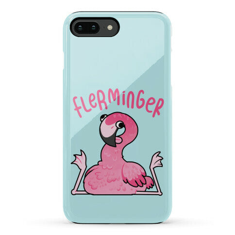 Derpy Flamingo Flerminger Phone Case