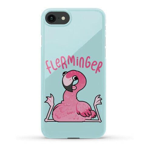 Derpy Flamingo Flerminger Phone Case