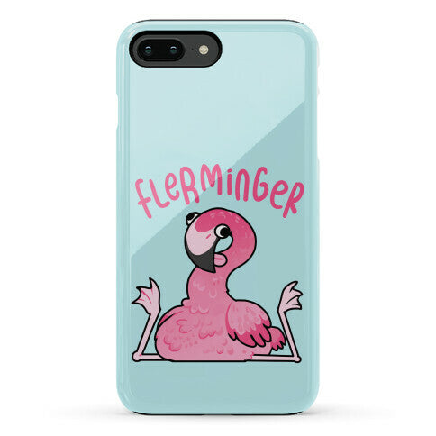 Derpy Flamingo Flerminger Phone Case