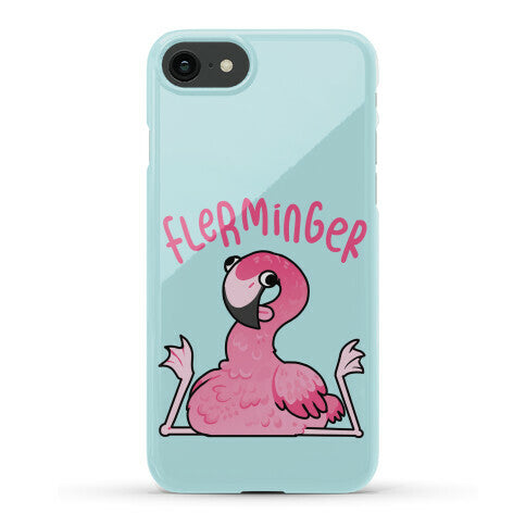 Derpy Flamingo Flerminger Phone Case