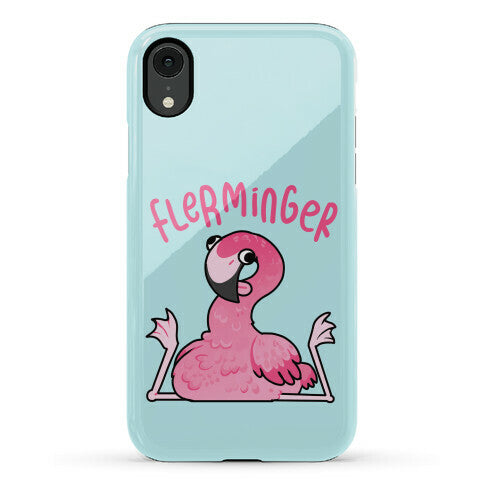 Derpy Flamingo Flerminger Phone Case