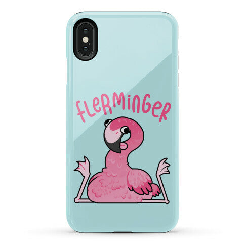 Derpy Flamingo Flerminger Phone Case