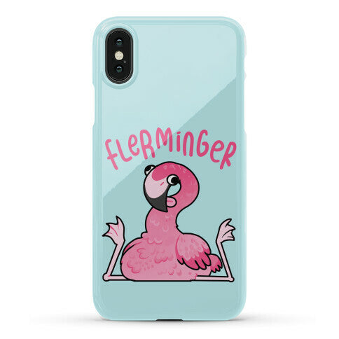 Derpy Flamingo Flerminger Phone Case