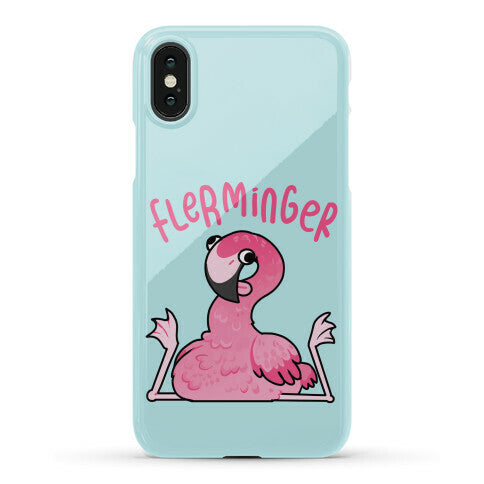 Derpy Flamingo Flerminger Phone Case