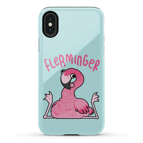 Derpy Flamingo Flerminger Phone Case