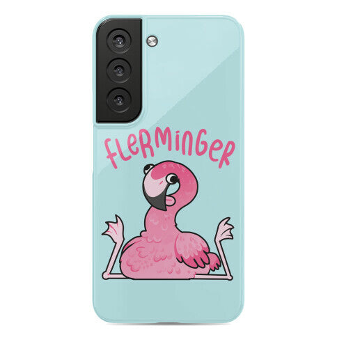 Derpy Flamingo Flerminger Phone Case