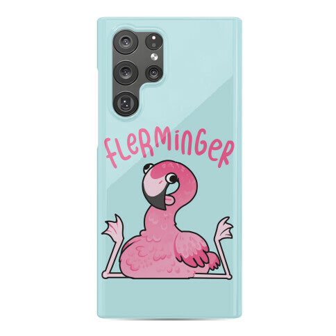 Derpy Flamingo Flerminger Phone Case