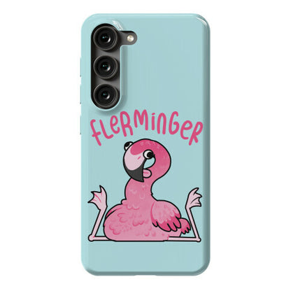 Derpy Flamingo Flerminger Phone Case