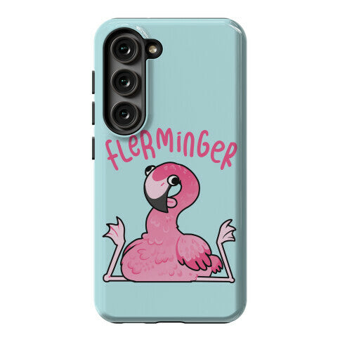 Derpy Flamingo Flerminger Phone Case