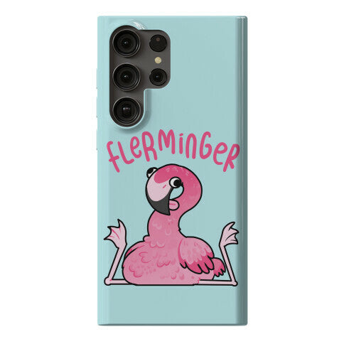 Derpy Flamingo Flerminger Phone Case