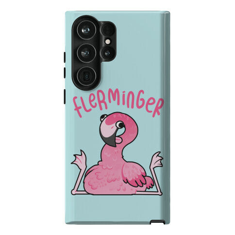 Derpy Flamingo Flerminger Phone Case