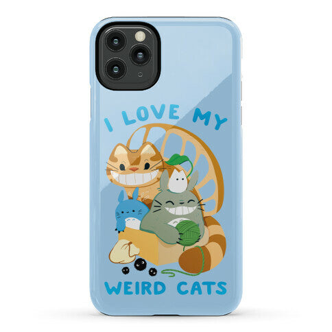 I love my weird cats Phone Case