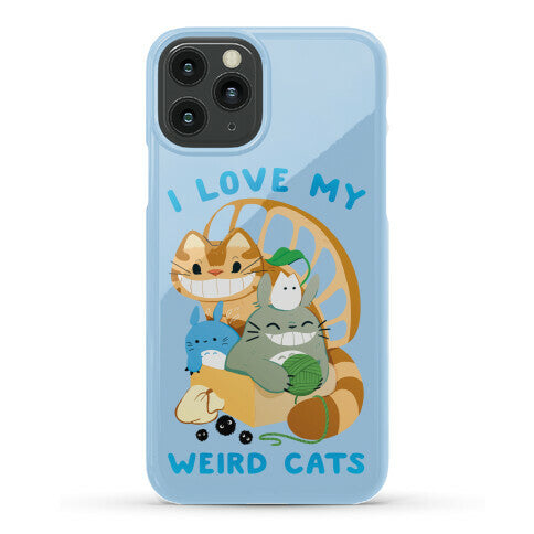 I love my weird cats Phone Case