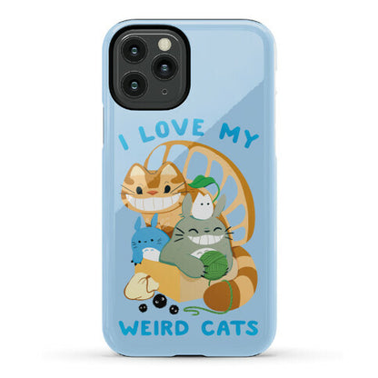 I love my weird cats Phone Case