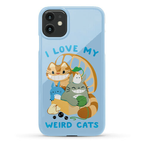 I love my weird cats Phone Case